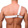 The Red Harness Harnais en cuir Half Blanc
